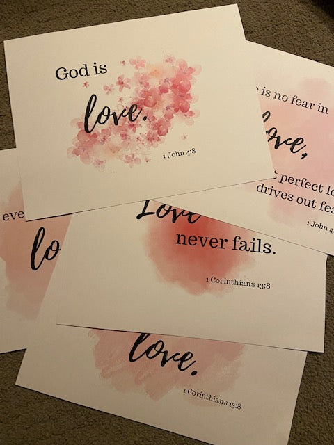 Bible verse love wall art